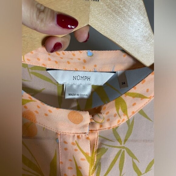 Anthropologie Numph NUKYNDALL NEW DRESS - Peach Nectar size 34 - Picture 8 of 11